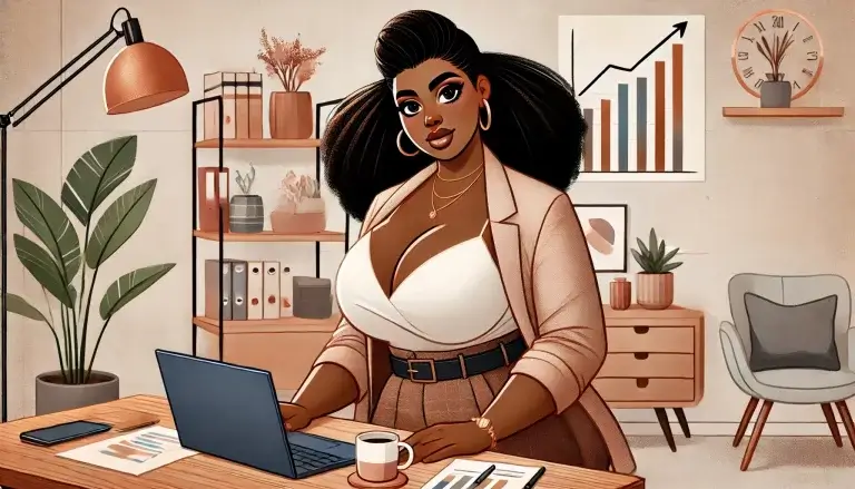 Femme noire sexy et business woman- AGENCE DIGITALE 06 - À Toi de Briller - Rédaction Web SEO